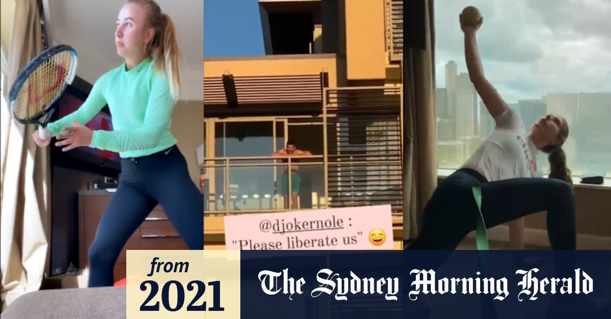 Video How tennis players are handling AO quarantine